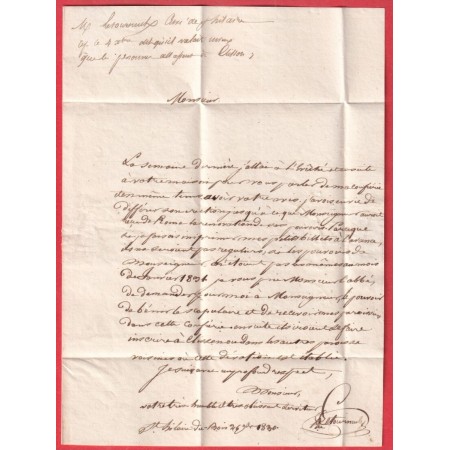 MARQUE P42P CLISSON LOIRE INFERIEURE + CAD TYPE 12 1830 POUR NANTES RARE  COMBINAISON INDICE 18