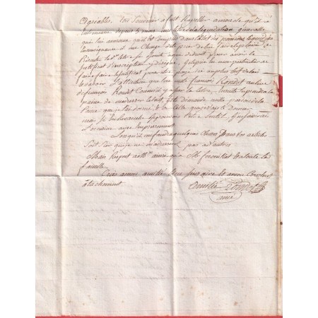 MARQUE P37P VIENNE ISERE  DOUBLE FRAPPE 1804 POUR GRENOBLE 28X9 INDICE 11