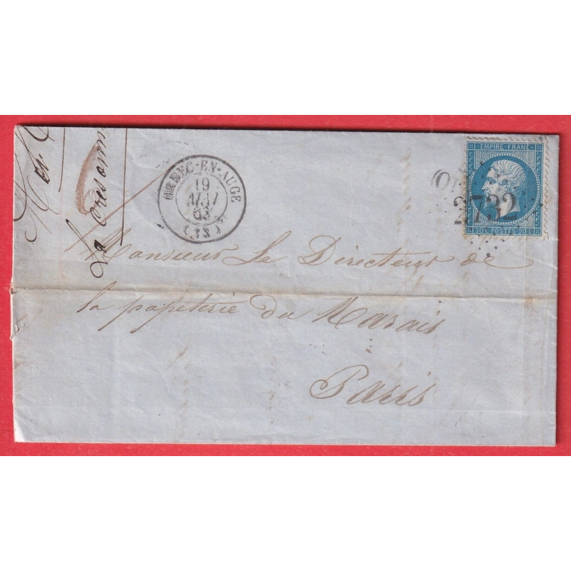 N°22 GC 2732 ORBEC EN AUGE CALVADOS OR LA CRESSONNIERE POUR PARIS