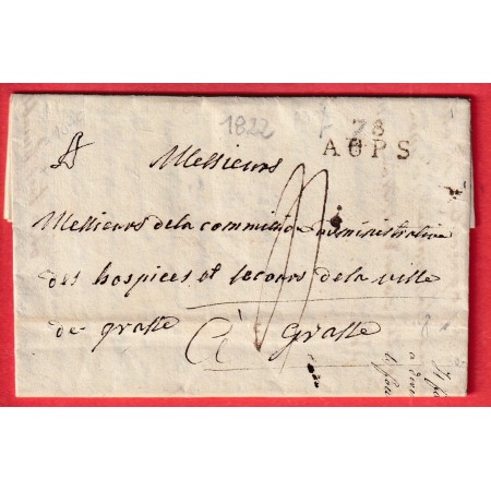 MARQUE 78 AUPS VAR 1822 POUR GRASSE INDICE 11