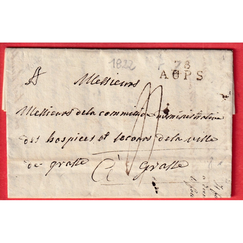 MARQUE 78 AUPS VAR 1822 POUR GRASSE INDICE 11