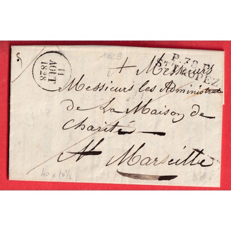 MARQUE P78P ST TROPEZ VAR 1828 40X10,5 POUR MARSEILLE INDICE 13