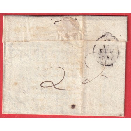 MARQUE P12P LA CIOTAT BOUCHES DU RHONE 1827 35X11 POUR MARSEILLE INDICE 12