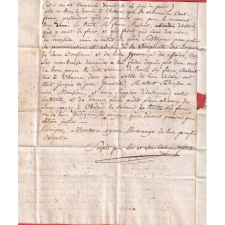 MARQUE P12P LA CIOTAT BOUCHES DU RHONE 1827 35X11 POUR MARSEILLE INDICE 12