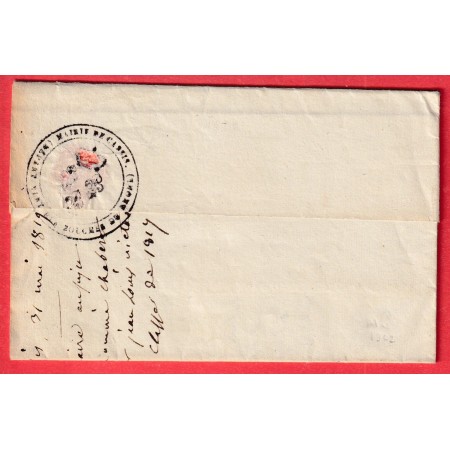 FRANCHISE MAIRIE DE CASSIS BOUCHES DU RHONE 1819 POUR LA CADIERE VAR