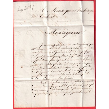 MARQUE P30P ST GAUDENS EN ROUGE 1831 POUR TOULOUSE INDICE 19