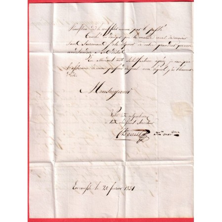 MARQUE P30P ST GAUDENS EN ROUGE 1831 POUR TOULOUSE INDICE 19