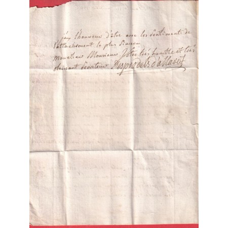 MARQUE MILHAU AVEYRON 1786 MILLAU INDICE 9 POUR MONTPELLIER