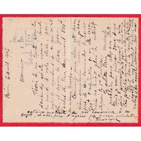 ENTIER CARTE LETTRE 10C SEMEUSE + N°111 PARIS R FONTAINE LEVEE EXCEPTIONNELLE LOCHES INDRE ET LOIRE