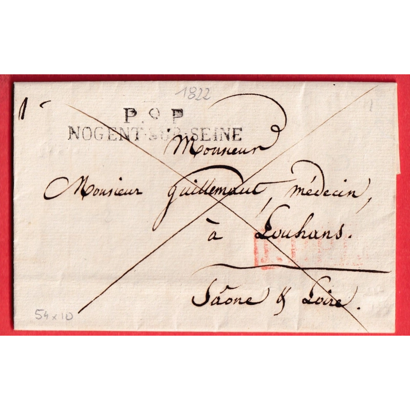 MARQUE P9P NOGENT SUR SEINE 1822 54X10 LOUHANS SAONE ET LOIRE INDICE 11