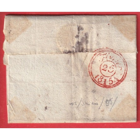 MARQUE 9 PONT SUR SEINE AUBE 1815 POUR PARIS INDICE 15