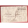 DOUBLE CURSIVE 7 CHARLEVILLE MEZIERES ARDENNES 1821 POUR PARIS INDICE 12