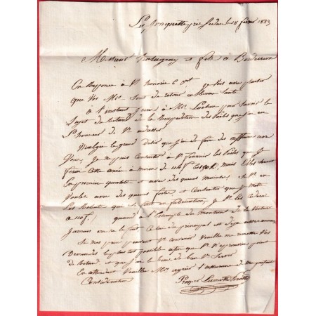 MARQUE 7 SEDAN EN ROUGE ARDENNES 1823 26X121/2 INDICE 12 BORDEAUX