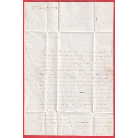 CURSIVE 26 PONT ST PIERRE EURE POUR PARIS 1831 INDICE 10