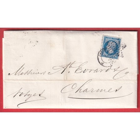 N°14 PERCE EN LIGNE PARIS ETOILE  CHARMES VOSGES 1862