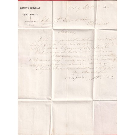 N°14 PERCE EN LIGNE PARIS ETOILE  CHARMES VOSGES 1862