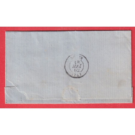 TIMBRE TAXE N°2 CAD ROUEN SEINE INFERIEURE BOITE RURALE BOIS GUILLAUME POUR ROUEN