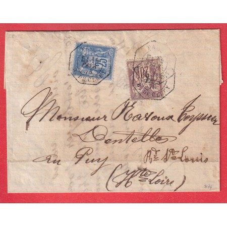 N°67 79 PARIS RUE DE CLERY E1 LEVEE EXCEPTIONNELLE LE PUY HAUTE LOIRE 1878