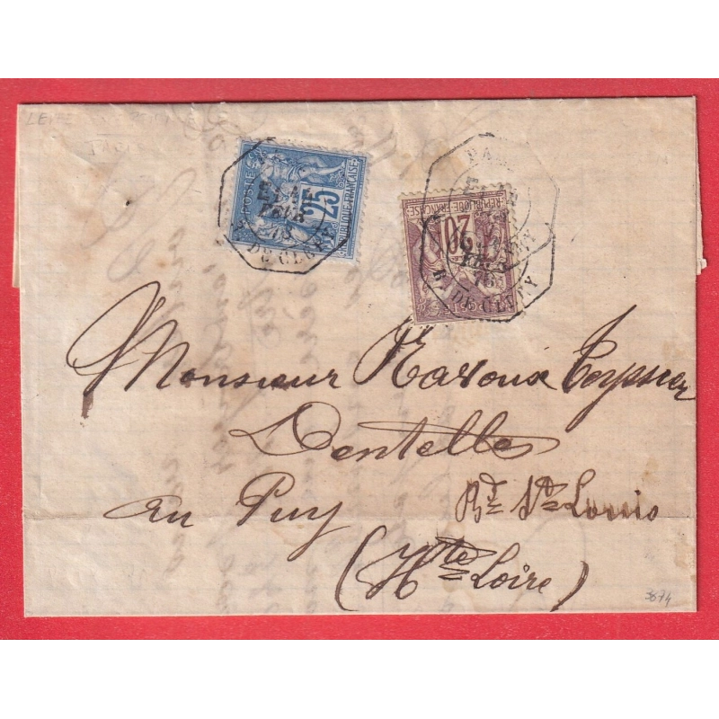 N°67 79 PARIS RUE DE CLERY E1 LEVEE EXCEPTIONNELLE LE PUY HAUTE LOIRE 1878