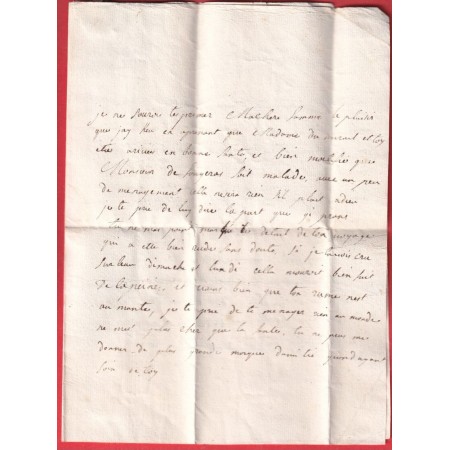 MARQUE MANUSCRIT FRANC AIGUILLON LOT ET GARONNE 1747 POUR BORDEAUX INDICE 18