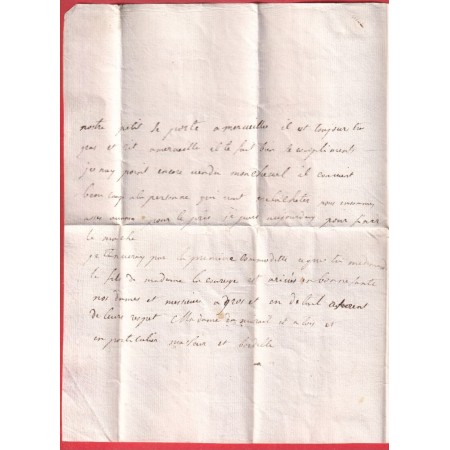 MARQUE MANUSCRIT FRANC AIGUILLON LOT ET GARONNE 1747 POUR BORDEAUX INDICE 18