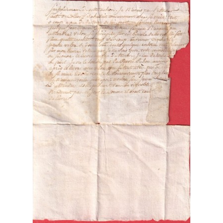 MARQUE PORT PAYE EN ROUGE + 45 NERAC 1808 POUR BORDEAUX GIRONDE INDICE 18