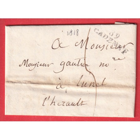 MARQUE 89 CADENET VAUCLUSE 1818 LUNEL HERAULT 1818 INDICE 10