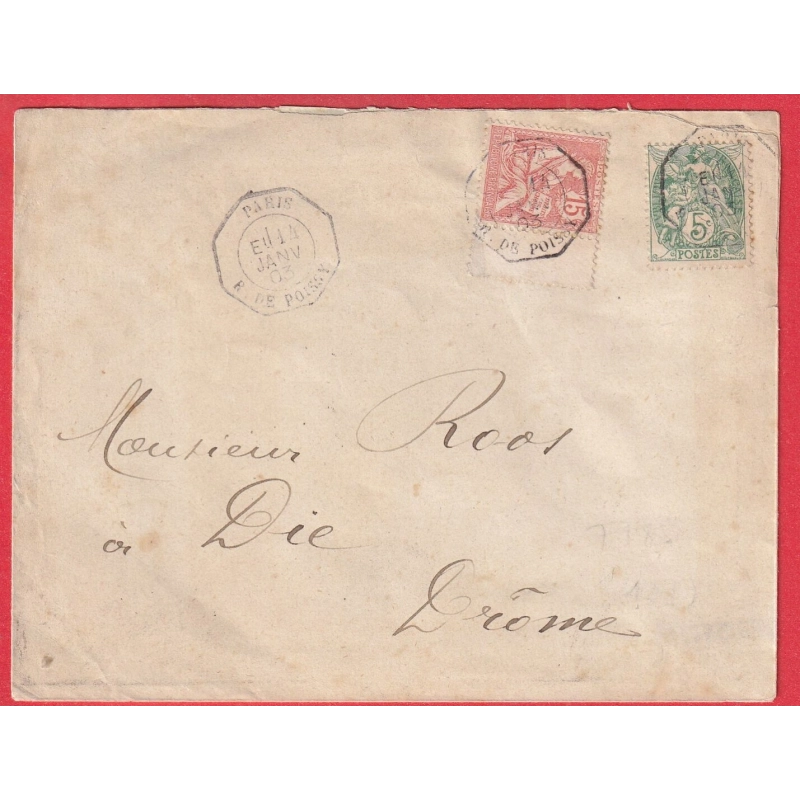 N°111 124 PARIS E1 LEVEE EXCEPTIONNELLE R DE POISSY POUR DIE DROME