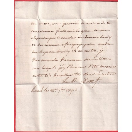 MARQUE LUNEL HERAULT LN°2 1790 POUR MONTPELLIER