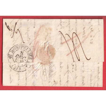 MARQUE SARDE PP NIZZA VIA DI MARE EN ROUGE 1836 NICE ALPES MARITIMES 7 AED MONTPELLIER HERAULT ENTREE ITALIE ANTIBES