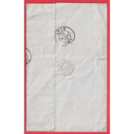 CURSIVE 6 LE POUZIN ARDECHE 20mm CAD TYPE 15 LORIOL DROME POUR LYON INDICE 9