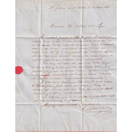 CURSIVE 6 LE POUZIN ARDECHE 20mm CAD TYPE 15 LORIOL DROME POUR LYON INDICE 9