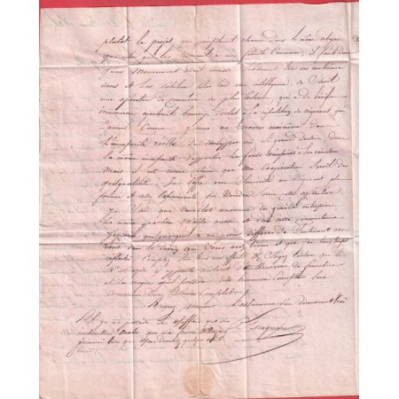 MARQUE ESSAI FEVRIER 1828 MARSEILLE BOUCHES DU RHONE POUR MONTPELLIER LE 24 FEVRIER DERNIER JOUR INDICE 18