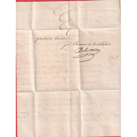 FRANCHISE PREFET DU VAUCLUSE AVIGNON 1807 POUR LOURMARIN