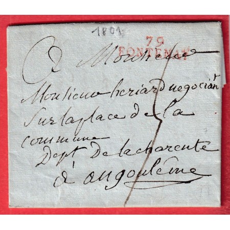 MARQUE 79 FONTENAY VENDEE 1801 ANGOULEME CHARENTE INDICE 7