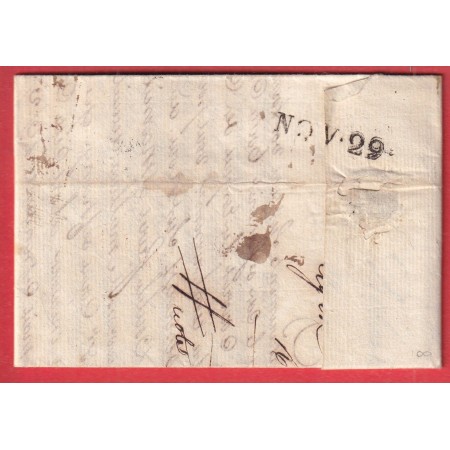 MARQUE 45 AGEN POUR NICE ENTRE NIZZA MARITIMA 1820 ETAT SARDE