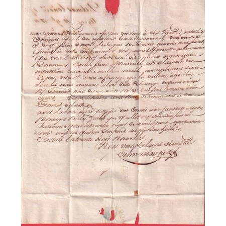 MARQUE 45 AGEN POUR NICE ENTRE NIZZA MARITIMA 1820 ETAT SARDE