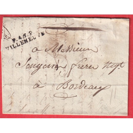 MARQUE P45P VILLENEUVE LOT ET GARONNE INDICE 12 POUR BORDEAUX