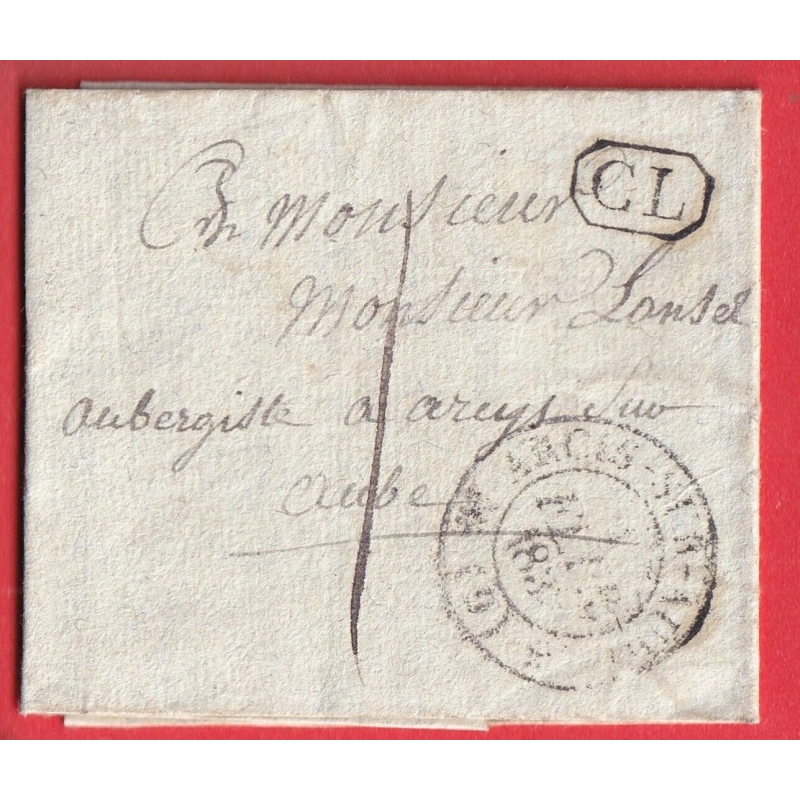 CAD TYPE 13 ARCIS SUR AUBE CL NOIR TAXE LOCALE 1 TEXTE DE CRANCEY