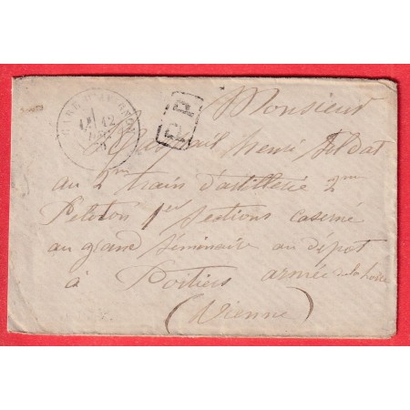 GUERRE 1870 ARMEE DE LA LOIRE CAD GARE AVIGNON VAUCLUSE PP FABRICATION LOCALE POITIERS VIENNE