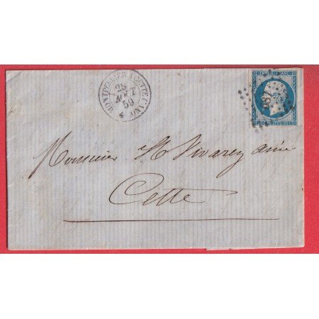 CONVOYEUR STATION ESSAI MONTPELLIER A CETTE HERAULT 4EME CONVOYEUR 1859 INDICE 17