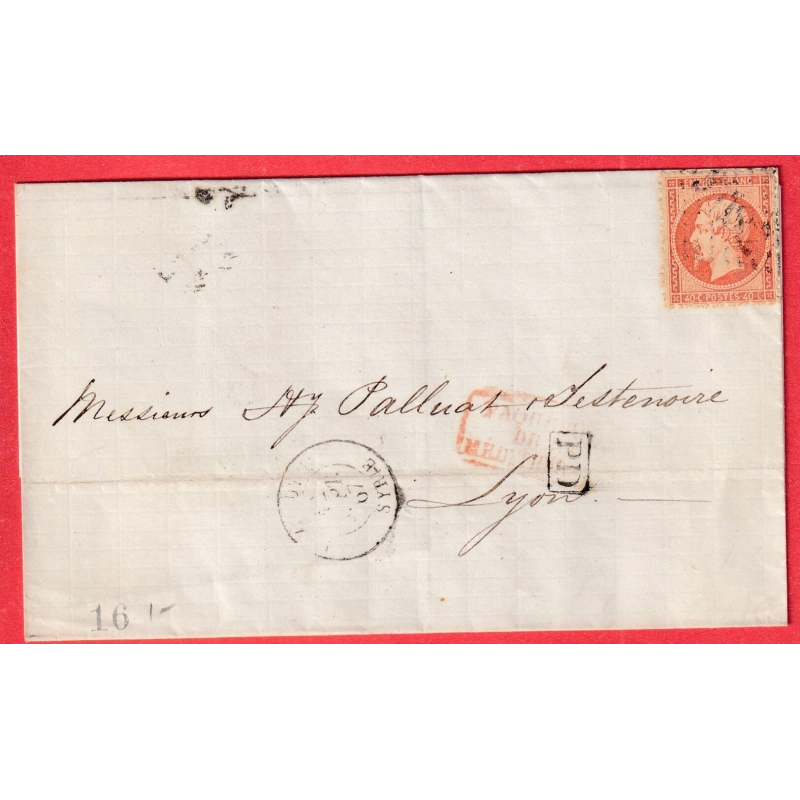 N°23 VARIETE DENTURE  GC 5082 BEYROUTH SYRIE POUR LYON VARIETE DEFAUT DU PEIGNE BFE