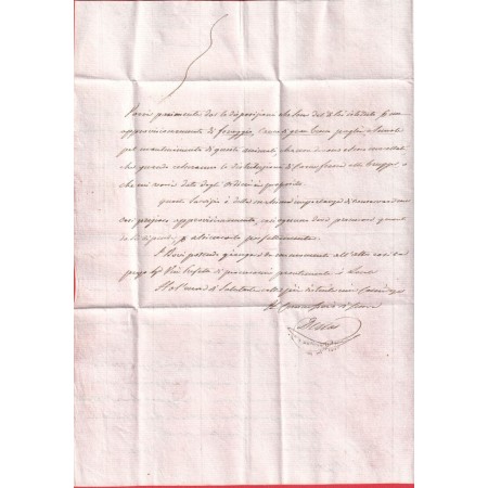 FRANCHISE ORNEE COMMISSARIO DI GUERRA REGNO ITALIA CHIOGGIA 1813 ARMEE ITALIE