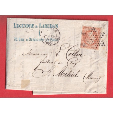 N°16 TTB PARIS ETOILE  . 60 4 POTHION 1344 POUR ST MIHIEL MEUSE