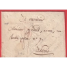 MARQUE REVOLUTIONNAIRE 60 BOURG EGALITE SEINE BOURG LA REINE 1809 ENVELOPPE DE FORTUNE 45X10 INDICE 20