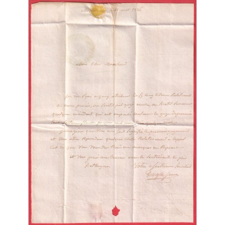 CAD TYPE 13 VILLEFRANCHE DE LAURAGAIS HAUTE GARONNE BOITE RURALE C EN ROUGE MONTESQUIEU CL ROUGE TAXE LOCALE 1