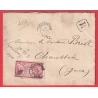 N°119 TYPE MERSON CHARGEMENT NICE ALPES MARITIMES 1905 RECOMMANDE CHAUSSIN JURA