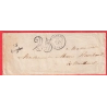 CURSIVE 45 BOUGLON LOT ET GARONNE 1850 TAXE 25 T15 MARMANDE POUR MEILHAN INDICE 13