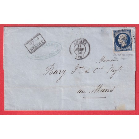 N°14 BLEU NOIR PERCE EN LIGNE PC 65 AMIENS SOMME POUR LE MANS SARTHE