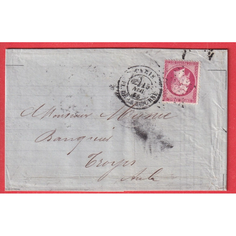 N°24 PARIS ETOILE PLEINE PARIS PL DE LA BOURSE POUR TROYES AUBE